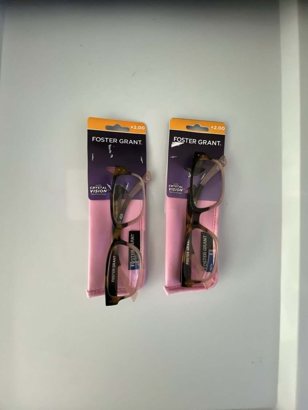 Foster Grant Reading Glasses 2-Pair Set +2.00 Tortoise